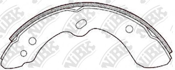 Комплект тормозных колодок NiBK FN3333