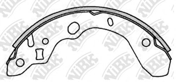 Комплект тормозных колодок NiBK FN3394