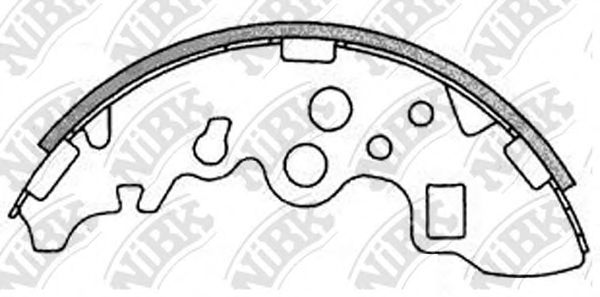 Комплект тормозных колодок NiBK FN3410