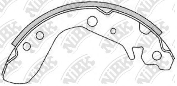 Комплект тормозных колодок NiBK FN5534