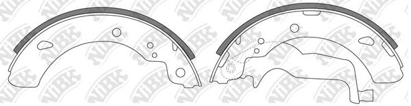 Комплект тормозных колодок NiBK FN5538