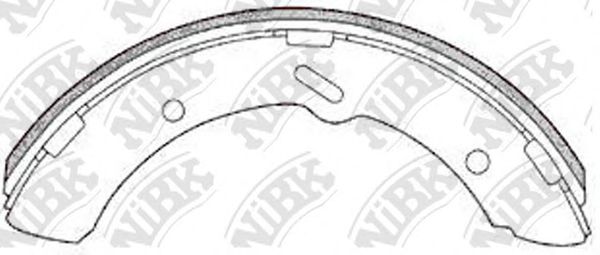Комплект тормозных колодок NiBK FN6653