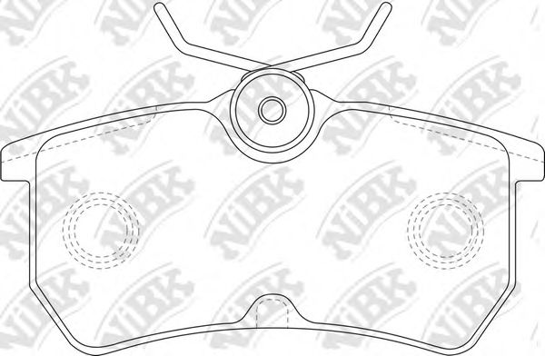 Комплект тормозных колодок, дисковый тормоз NiBK PN0120