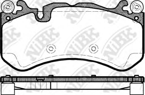 Комплект тормозных колодок, дисковый тормоз NiBK PN31012