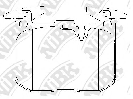 Комплект тормозных колодок, дисковый тормоз NiBK PN32003