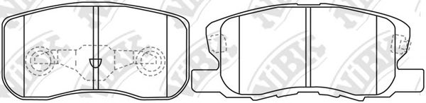 Комплект тормозных колодок, дисковый тормоз NiBK PN3500