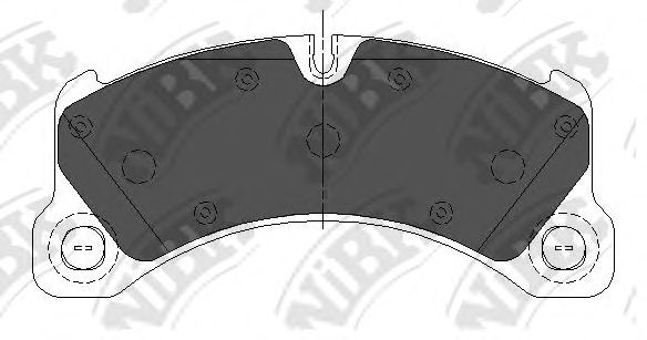 Комплект тормозных колодок, дисковый тормоз NiBK PN35001