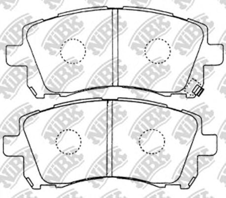 Комплект высокоэффективных тормозных колодок NiBK PN7390S