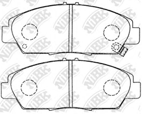 Комплект тормозных колодок, дисковый тормоз NiBK PN8293