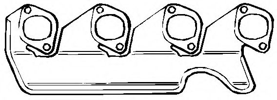 Прокладка, выпускной коллектор WILMINK GROUP WG1192096