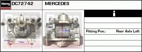 Тормозной суппорт DELCO REMY DC72742