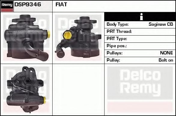 Гидравлический насос, рулевое управление DELCO REMY DSP9346