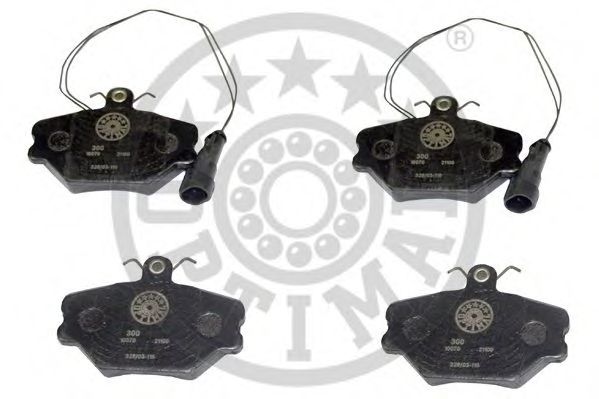 Комплект тормозных колодок, дисковый тормоз OPTIMAL 10070
