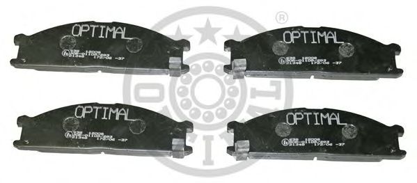 Комплект тормозных колодок, дисковый тормоз OPTIMAL 12008