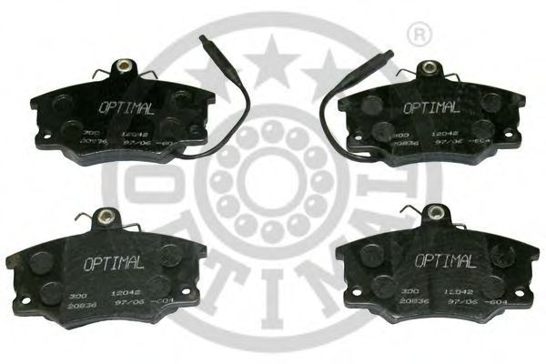 Комплект тормозных колодок, дисковый тормоз OPTIMAL 12042