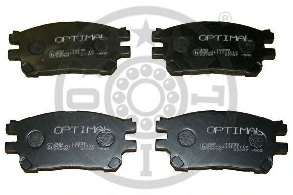 Комплект тормозных колодок, дисковый тормоз OPTIMAL 12238