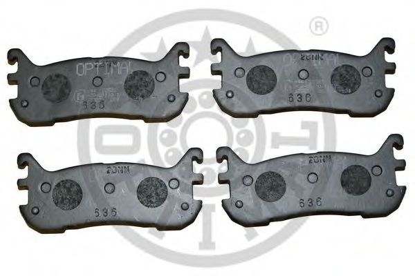 Комплект тормозных колодок, дисковый тормоз OPTIMAL 12328