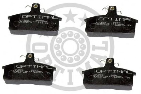 Комплект тормозных колодок, дисковый тормоз OPTIMAL 9257