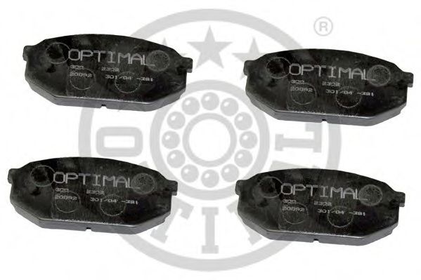 Комплект тормозных колодок, дисковый тормоз OPTIMAL 9309