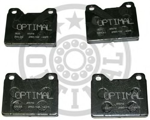 Комплект тормозных колодок, дисковый тормоз OPTIMAL 9576