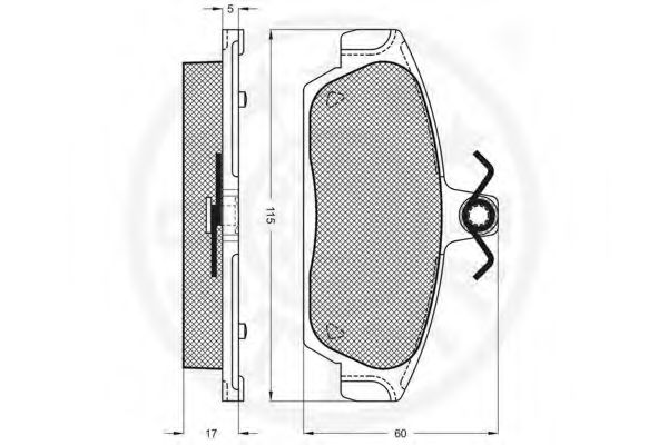 Комплект тормозных колодок, дисковый тормоз FIRST LINE FBP1130