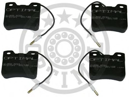 Комплект тормозных колодок, дисковый тормоз OPTIMAL 9761