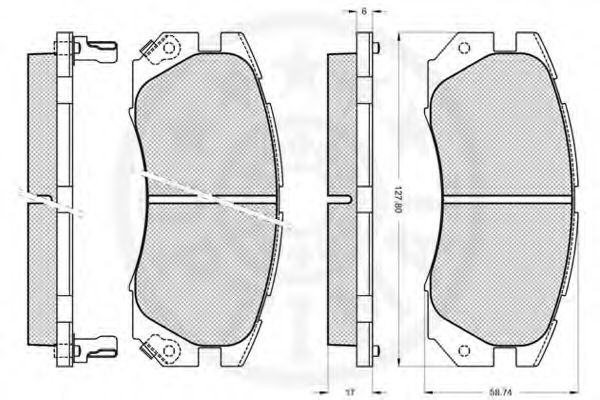 Комплект тормозных колодок, дисковый тормоз METZGER 040302