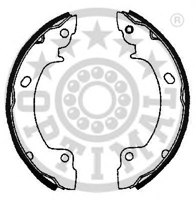 Комплект тормозных колодок OPTIMAL BB-6320
