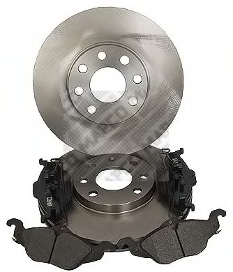 Комплект тормозов, дисковый тормозной механизм MAPCO 47754