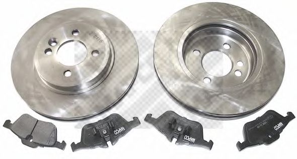 Комплект тормозов, дисковый тормозной механизм MAPCO 47891