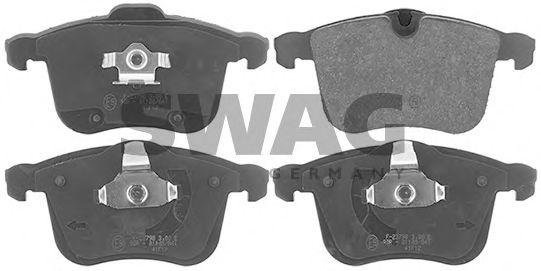 Комплект тормозных колодок, дисковый тормоз SWAG 40 11 6155