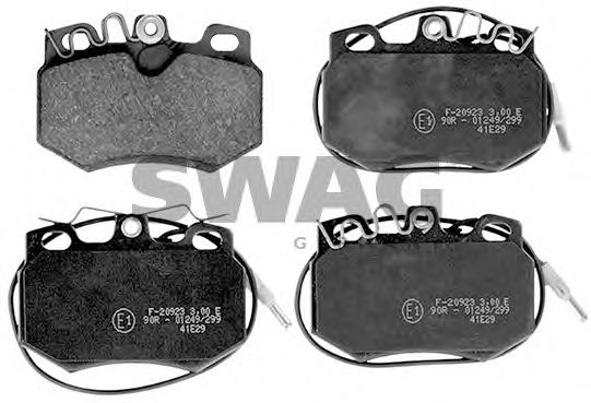 Комплект тормозных колодок, дисковый тормоз SWAG 64 11 6034