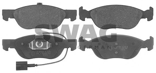 Комплект тормозных колодок, дисковый тормоз SWAG 74 11 6000