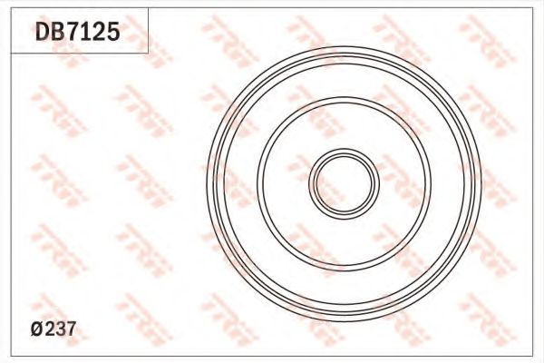 Тормозной барабан TRW DB7125