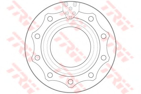 Тормозной диск TRW DF5041S