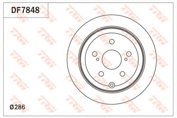 Тормозной диск TRW DF7848