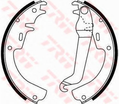 Комплект тормозных колодок TRW GS8015
