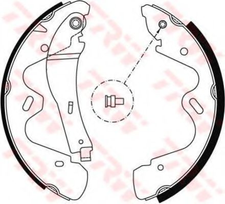 Комплект тормозных колодок TRW GS8483