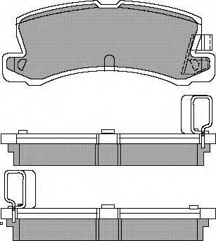 Комплект тормозных колодок, дисковый тормоз AISIN ASN-2189