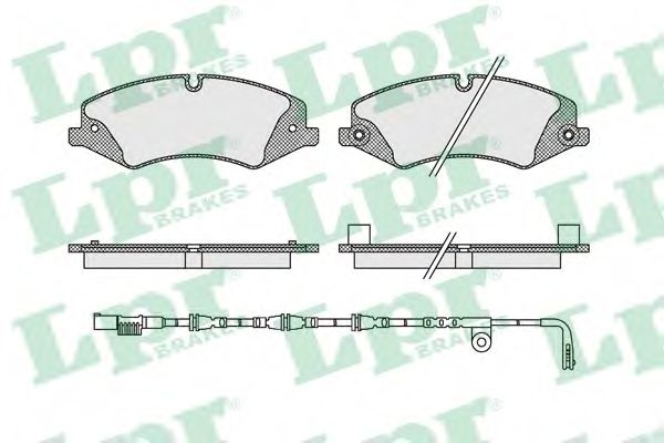 Комплект тормозных колодок, дисковый тормоз LPR 05P1616A
