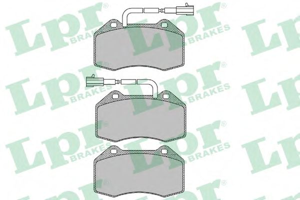 Комплект тормозных колодок, дисковый тормоз LPR 05P1671