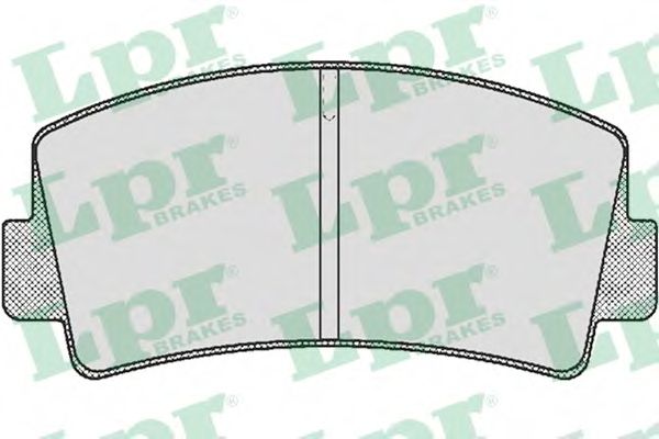 Комплект тормозных колодок, дисковый тормоз ROULUNDS RUBBER 423101