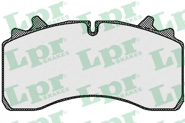Комплект тормозных колодок, дисковый тормоз LPR 05P1684