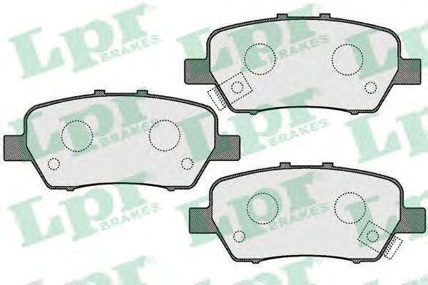Комплект тормозных колодок, дисковый тормоз LPR 05P1692