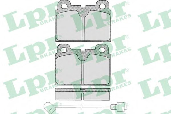Комплект тормозных колодок, дисковый тормоз WOKING 3306