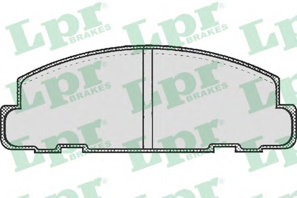 Комплект тормозных колодок, дисковый тормоз FREN-J 3207