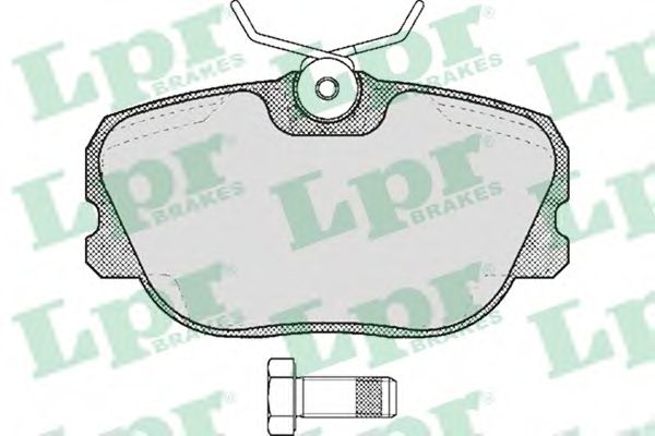 Комплект тормозных колодок, дисковый тормоз LPR 05P303