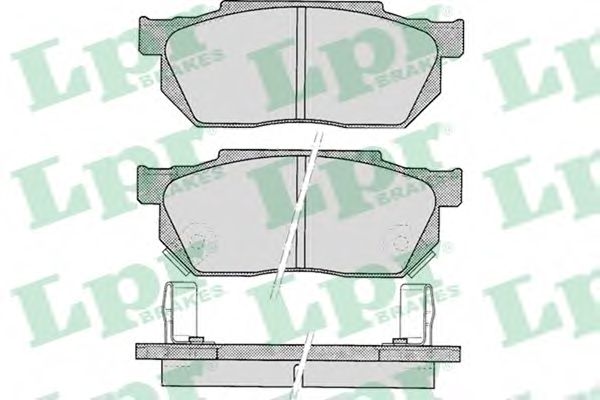 Комплект тормозных колодок, дисковый тормоз LPR 05P322