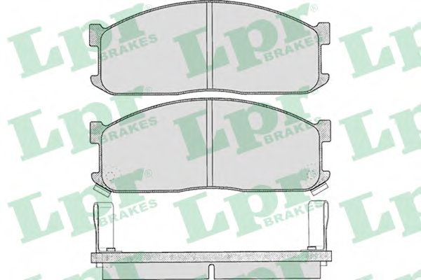 Комплект тормозных колодок, дисковый тормоз LPR 05P335