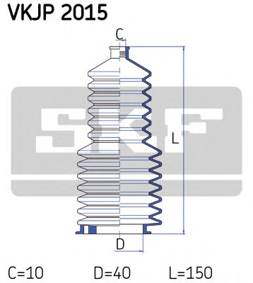 Комплект пылника, рулевое управление SKF VKJP 2015